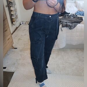 Free people slouchy Cargo Jeans